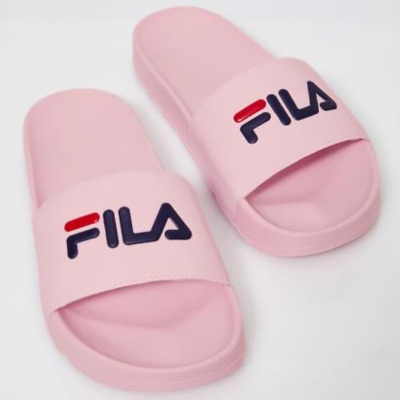fila slippers pink